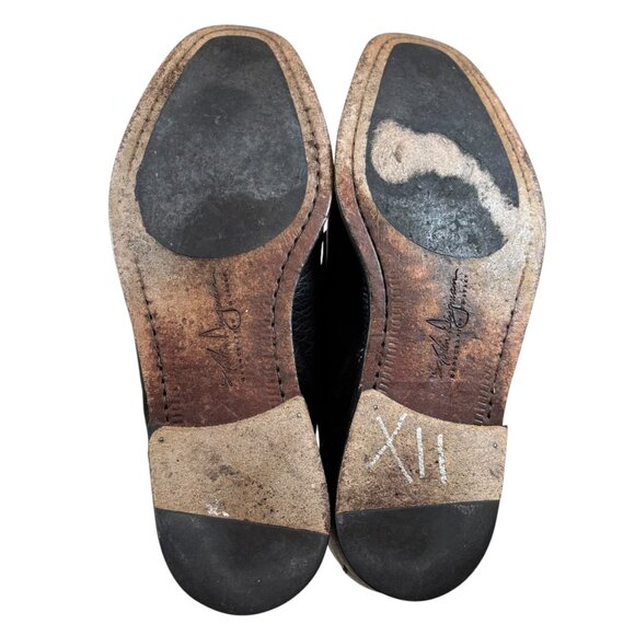 Martin Dingman Black Slip On Leather Loafer Dress Shoes - Picture 9 of 9